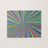 Uitdagende kleurrijke wervelende spiraal van linte legpuzzel (Horizontaal)