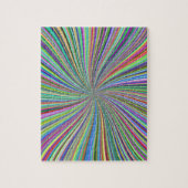 Uitdagende kleurrijke wervelende spiraal van linte legpuzzel (Verticaal)