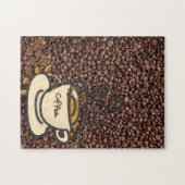 Uitdagende koffieoverlagen legpuzzel (Horizontaal)