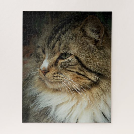 Uitdagende Noorse boskat Legpuzzel (Verticaal)