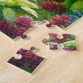 Uitdagende puzzel van 520 stukjes kruidentuin (Zijkant)