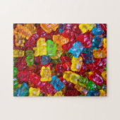 Uitdagende Rainbow Gummy Beer Snoep Foto Legpuzzel (Horizontaal)
