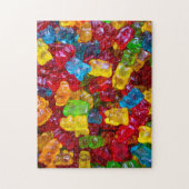 Uitdagende Rainbow Gummy Beer Snoep Foto Legpuzzel (Verticaal)