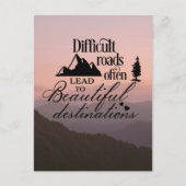 Uitdagende reizen, prachtige bestemmingen briefkaart (Voorkant)