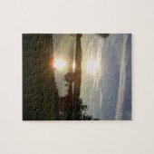 Uitdagende Sunset Lake en Sky Puzzle Legpuzzel (Horizontaal)