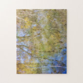 Uitdagende weerspiegelingen van bomen in het meer  legpuzzel (Verticaal)