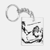Uitdagers Kunst en Tashi Clear (Midden) Sleutelhanger (Voorkant Links)