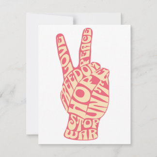 Uitdaging 1960 - Vrijheid & Liefde Feestdagenkaart