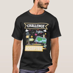 Uitdaging Aanvaarde Wereldreiziger T-shirt