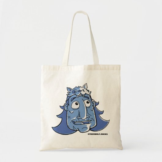 UITDAGING CYBERWÜLF "glimlachen" Tote Bag (Voorkant)