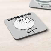 Uitdaging geaccepteerd drankjes onderzetter (Linkerzijde)