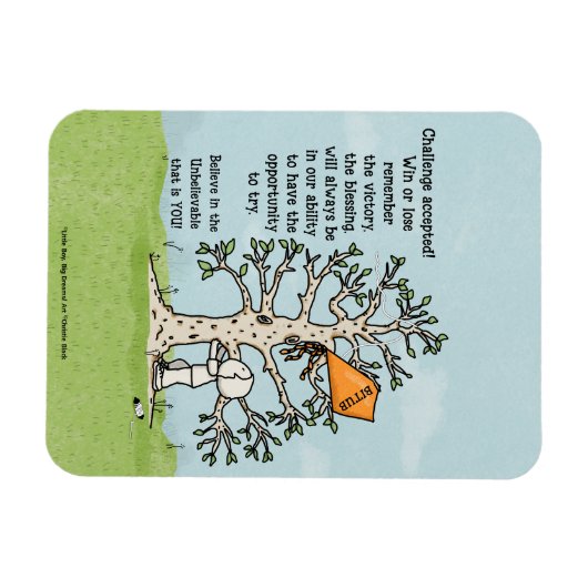 Uitdaging geaccepteerd! magneet (Horizontaal)