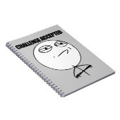 Uitdaging geaccepteerd notitieboek (Rechterzijde)
