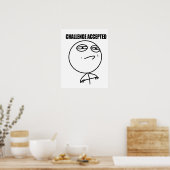 Uitdaging geaccepteerd poster (Keuken)