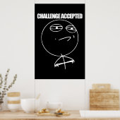 Uitdaging geaccepteerd poster (Keuken)