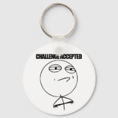 Uitdaging geaccepteerd sleutelhanger (Voorkant)