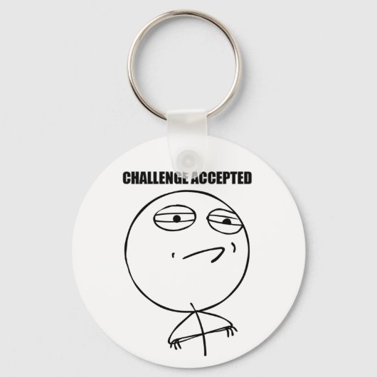 Uitdaging geaccepteerd - Sleutelhanger (Voorkant)