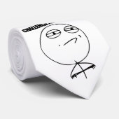 Uitdaging geaccepteerd stropdas (Opgerold)