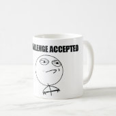 Uitdaging geaccepteerde Mok (Voorkant rechts)