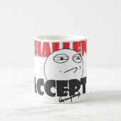 Uitdaging geaccepteerde Mok! Koffiemok (Center)