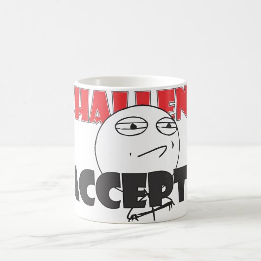 Uitdaging geaccepteerde Mok! Koffiemok (Center)