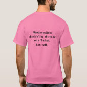 Uitdaging Gender Stereotypes T-Shirt (Achterkant)