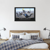 Uitdaging: Inspirerend Citaat 1 Canvas Afdruk (Insitu (Slaapkamer))