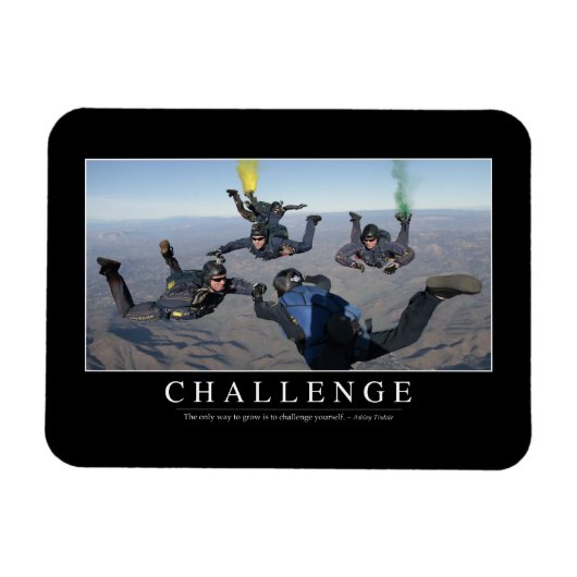 Uitdaging: Inspirerend Citaat 1 Magneet (Horizontaal)