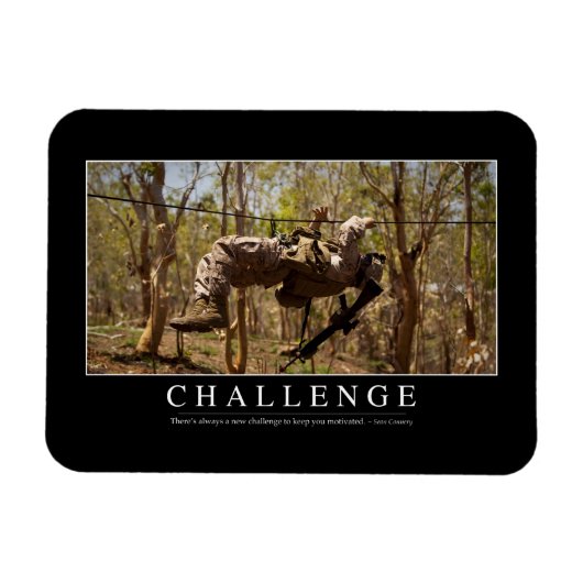 Uitdaging: Inspirerend Citaat 2 Magneet (Horizontaal)