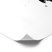 Uitdaging Inspirerend Citaat Zwart-wit leeuw Poster (Hoek)