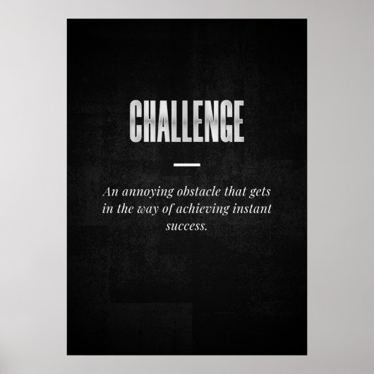 Uitdaging Poster (Voorkant)