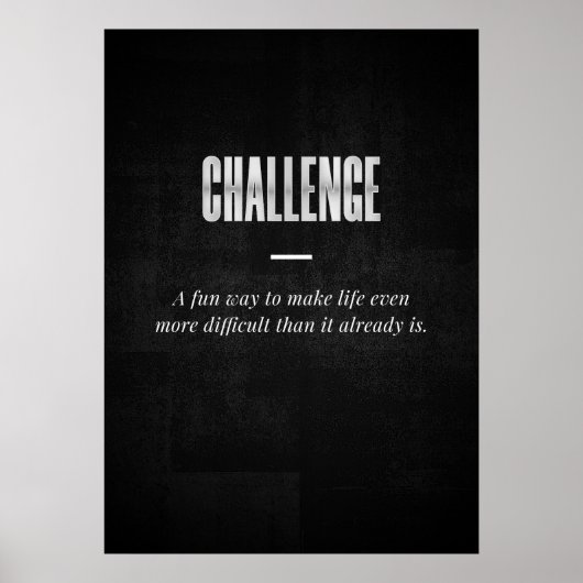 Uitdaging Poster (Voorkant)