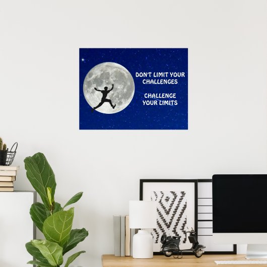 Uitdaging van uw motivatie prijsopgave poster (Thuiskantoor)