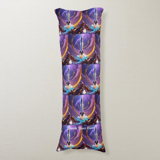 "Uitdaging van zwaartekracht geaccepteerd" Lichaamskussen (Voorkant Verticaal)