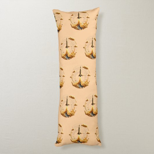 "Uitdaging van zwaartekracht geaccepteerd" Lichaamskussen (Achterkant (Verticaal))