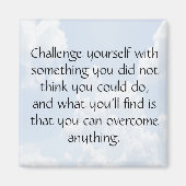 Uitdaging voor jezelf magneet (Voorkant)