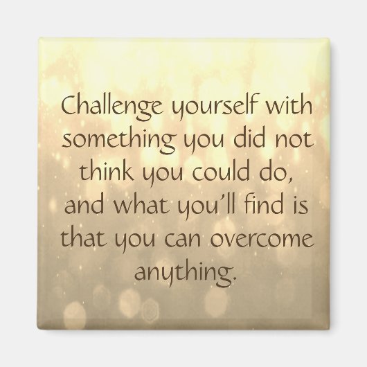 Uitdaging voor jezelf magneet (Voorkant)