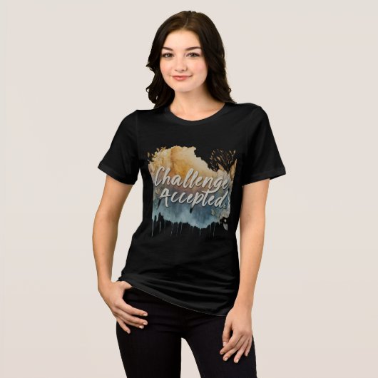 Uitdagingen aanvaard Tri-Blend shirt (Voorkant volledig)