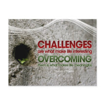 Uitdagingen Inspirerend Post Kaart