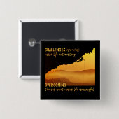 UITDAGINGEN, knop Vierkante Button 5,1 Cm (Voorkant /achterkant)