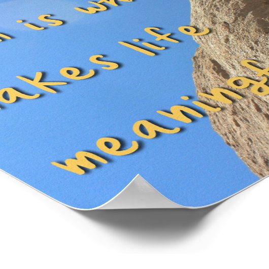 Uitdagingen maken het leven interessant - poster (Hoek)