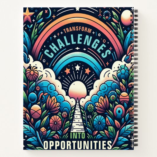 Uitdagingen omzetten in kansen notitieboek (Achterkant)