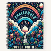 Uitdagingen omzetten in kansen notitieboek (Voorkant)