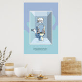 Uitdagingen van het leven poster (Keuken)