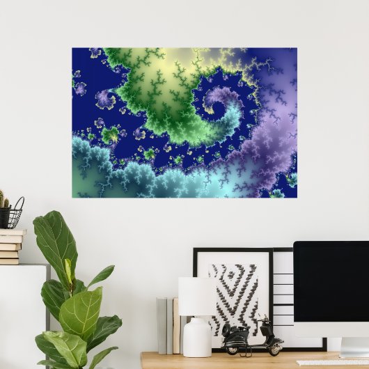 Uitdrijven - Fractaal Poster (Thuiskantoor)