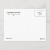 Uitdrijven in het sterrenstelsel .... briefkaart (Achterkant)