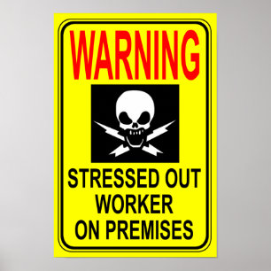 Uitdrukkelijke afdrukken van werknemers poster