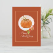 Uitdrukkelijke dankbaarheid: "THANKSGIVING WENSKAA Feestdagenkaart (Staand voorkant)