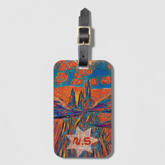 Uitdrukkelijke Rozen in de lucht Bagagelabel (Voorkant (verticaal))