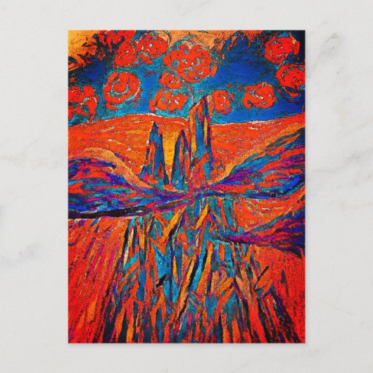 Uitdrukkelijke Rozen in de lucht Briefkaart (Voorkant)